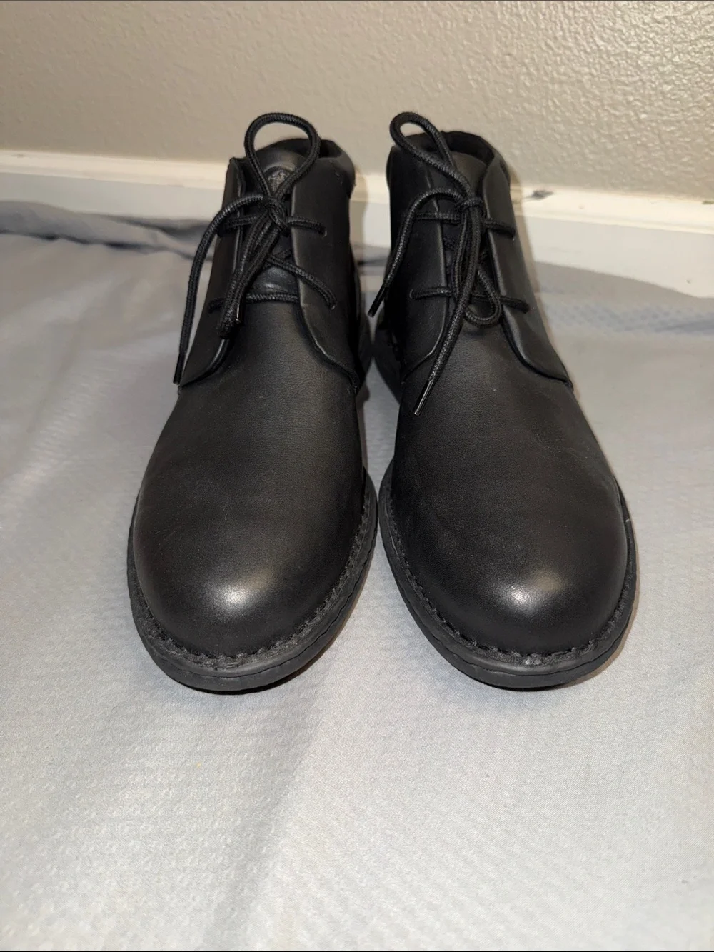 Born Men's Black Leather Thomson Lightweight Chukka Lace-Up Boot -Sz 11.5, NWOB